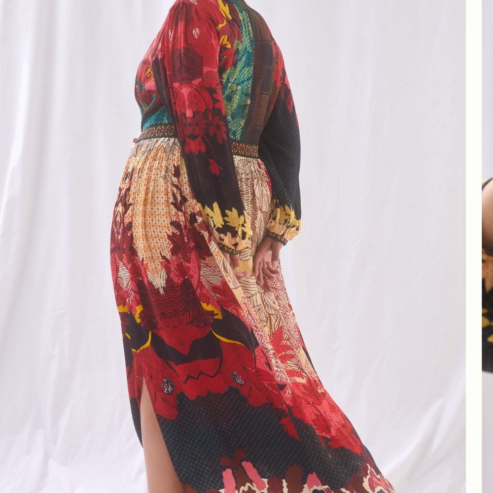 Anthropologie Contrast Maxi Dress - Picture 5 of 9